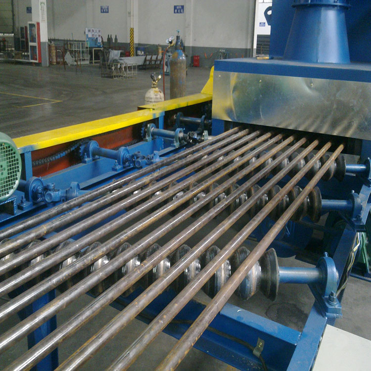 I Beam U Plate Conveyor Tip Shot Blasting Machine